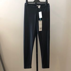 Leather look leggings NWT